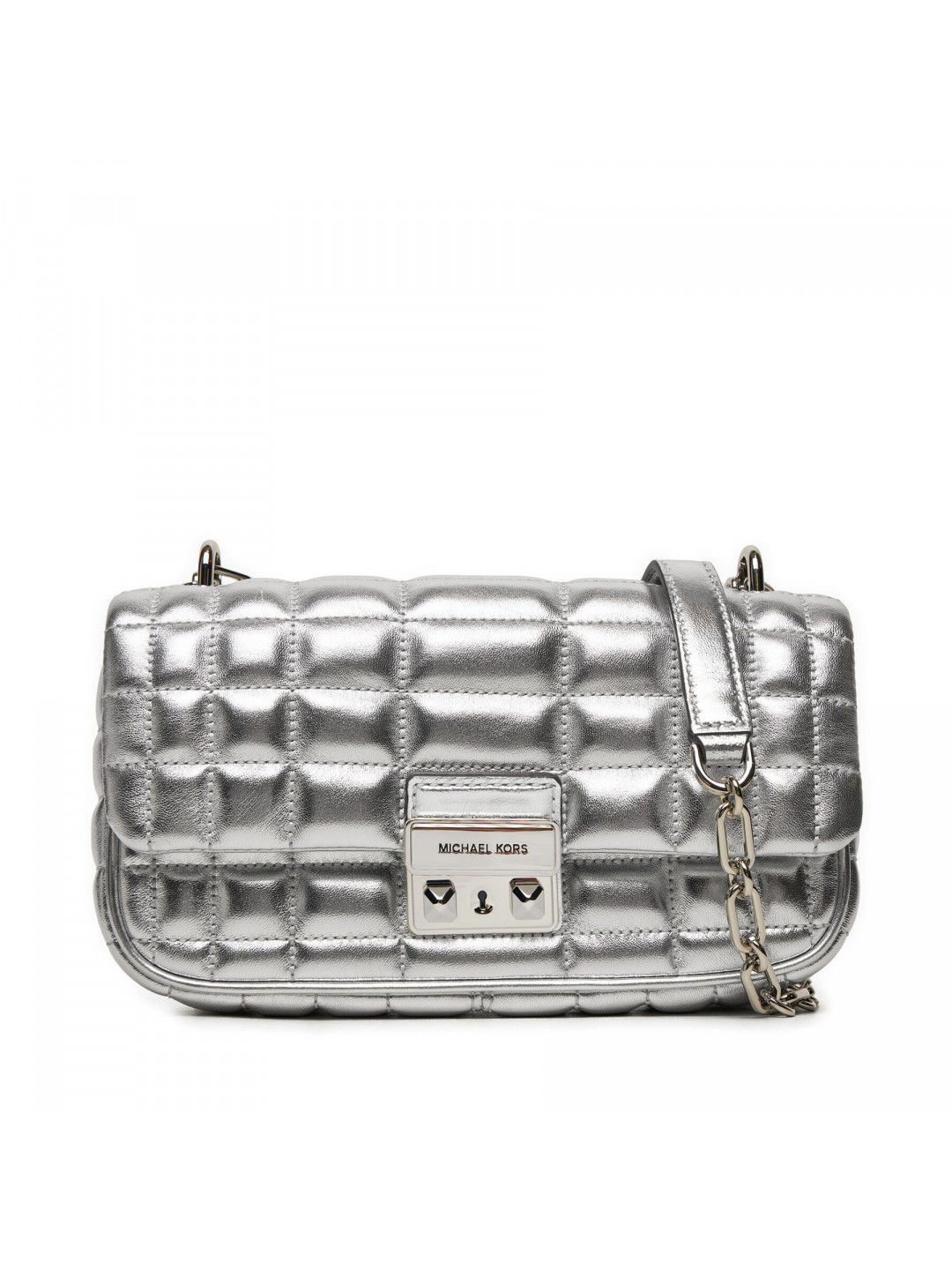 Kabelka MICHAEL Michael Kors 30S4S2RL5K Stříbrná